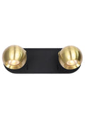 Lens 2lt Spot mattblack and aged brass