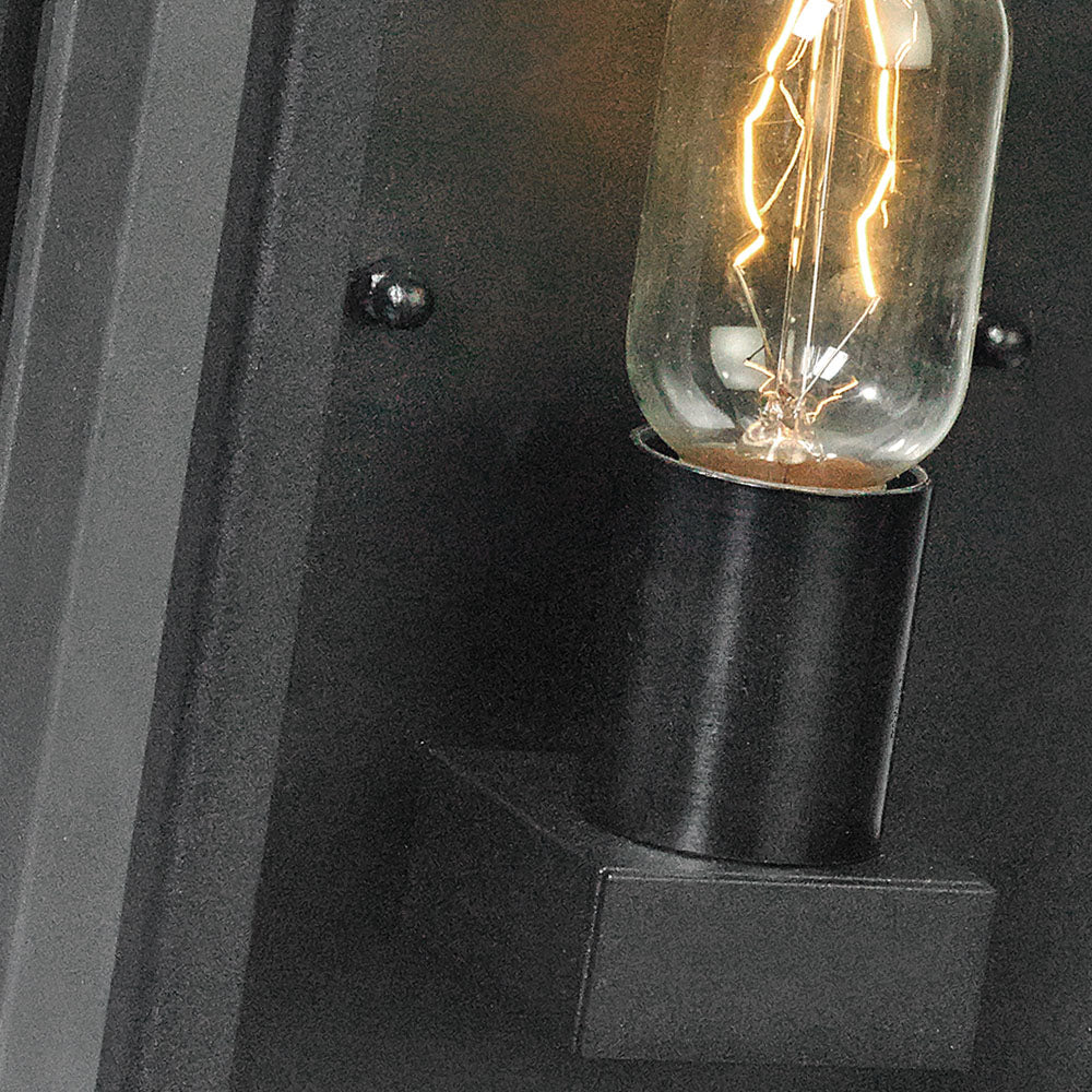 Lofoten 7-Light Black Half Wall Light