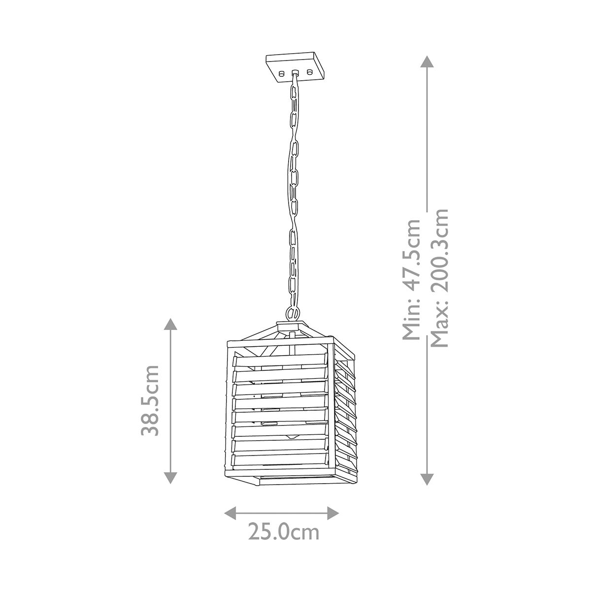 Louvre 1 Light Pendant