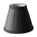 Pleated Black Clip-on Candle Shade