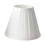 Pleated White Clip-on Candle Shade