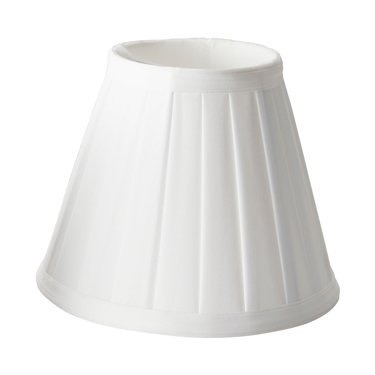Pleated White Clip-on Candle Shade
