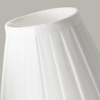 Pleated White Clip-on Candle Shade