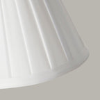 Pleated White Clip-on Candle Shade