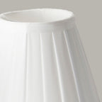 Pleated White Clip-on Candle Shade