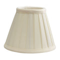 Pleated Ivory Clip-on Candle Shade