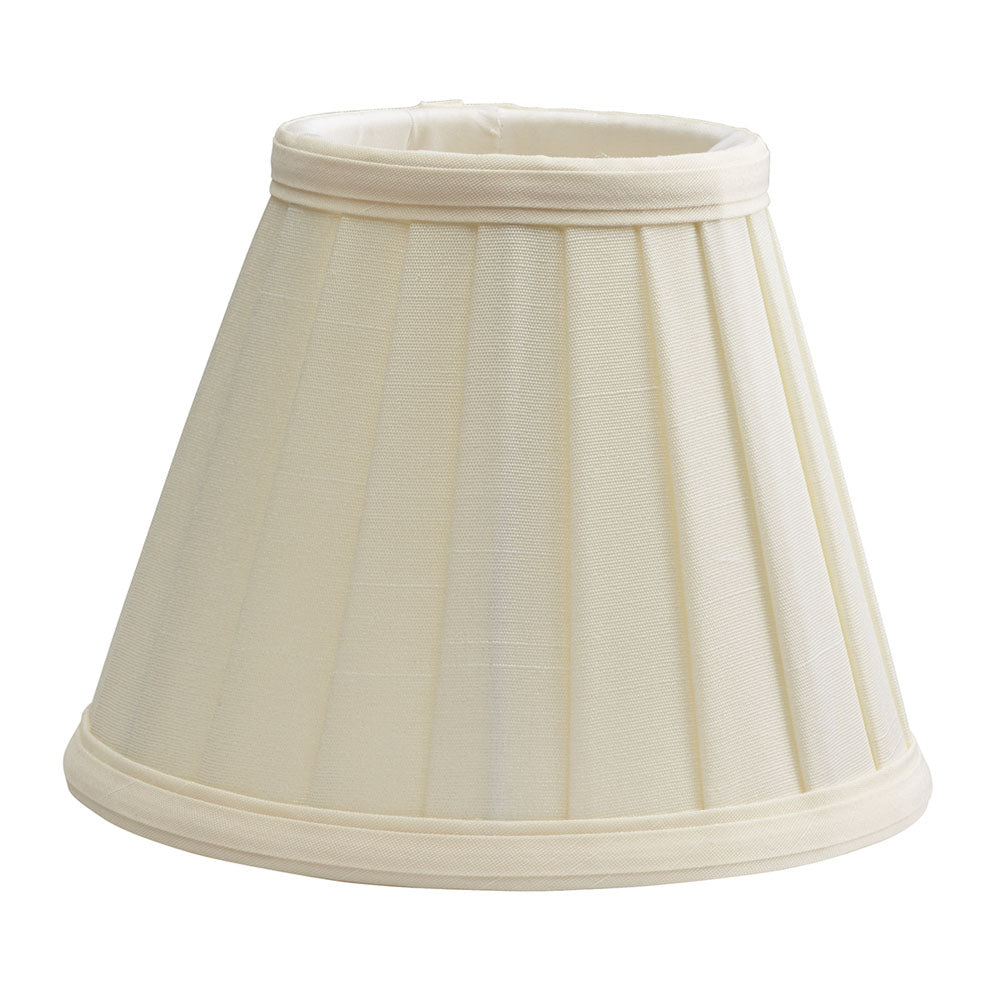 Pleated Ivory Clip-on Candle Shade