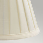 Pleated Ivory Clip-on Candle Shade