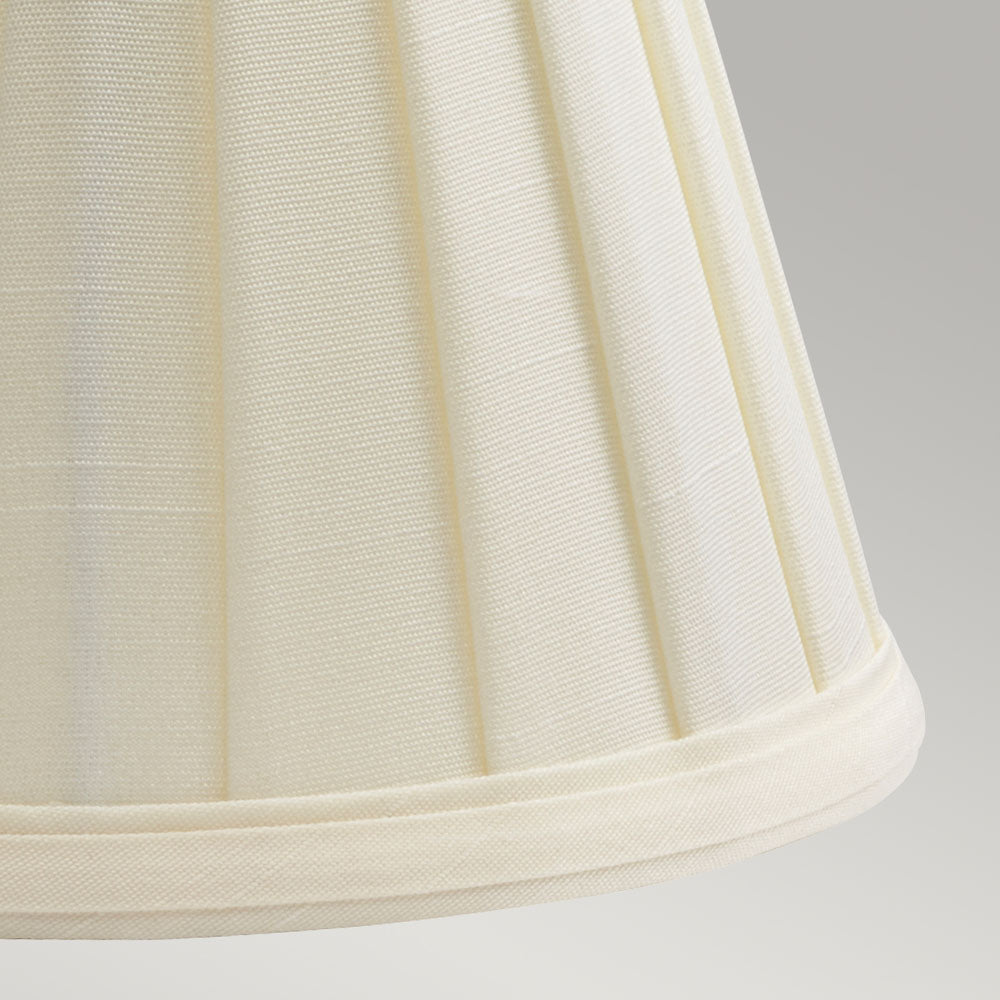 Pleated Ivory Clip-on Candle Shade