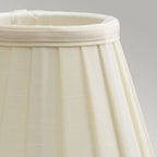 Pleated Ivory Clip-on Candle Shade