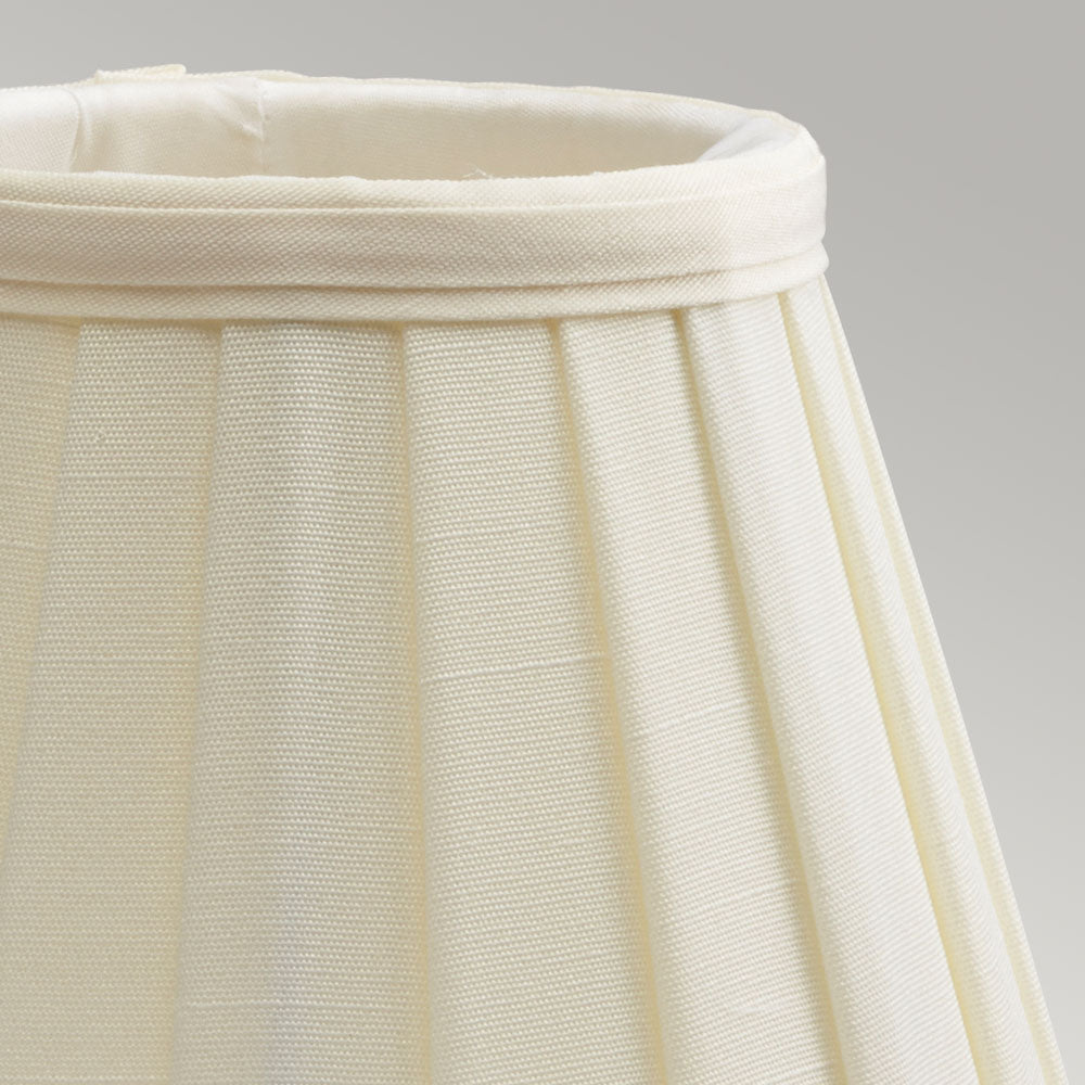 Pleated Ivory Clip-on Candle Shade