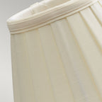 Pleated Ivory Clip-on Candle Shade