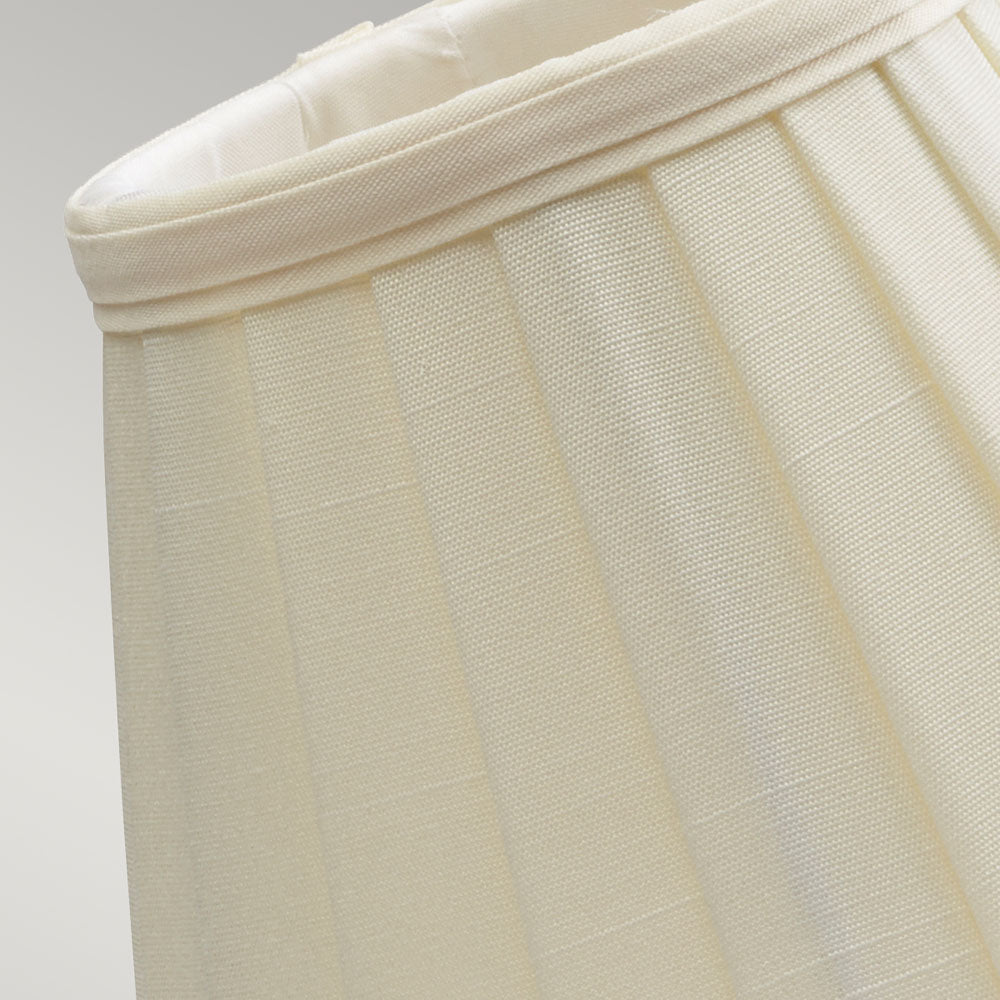 Pleated Ivory Clip-on Candle Shade