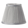 Pleated Grey Chiffon Clip-on Candle Shade