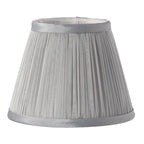 Pleated Grey Chiffon Clip-on Candle Shade