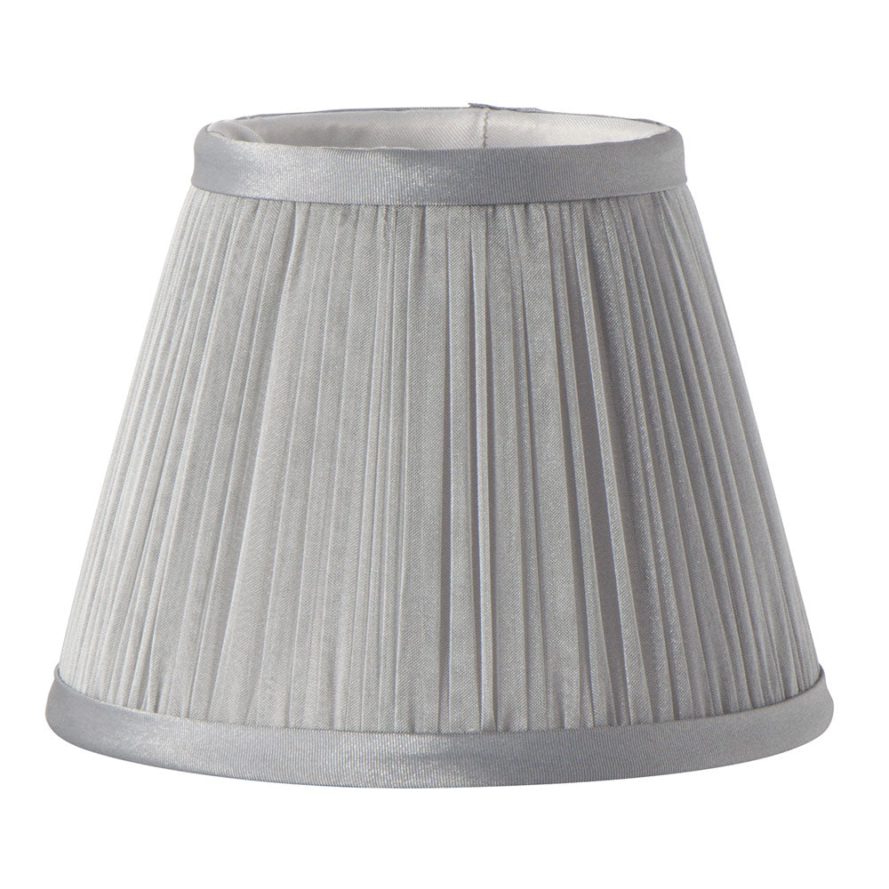 Pleated Grey Chiffon Clip-on Candle Shade