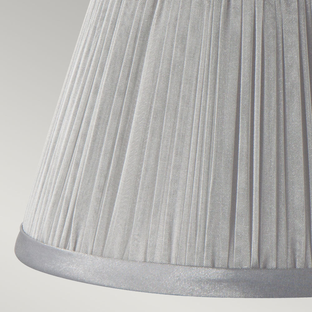 Pleated Grey Chiffon Clip-on Candle Shade