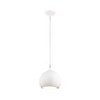 Cleo - Gloss White Metal Pendant