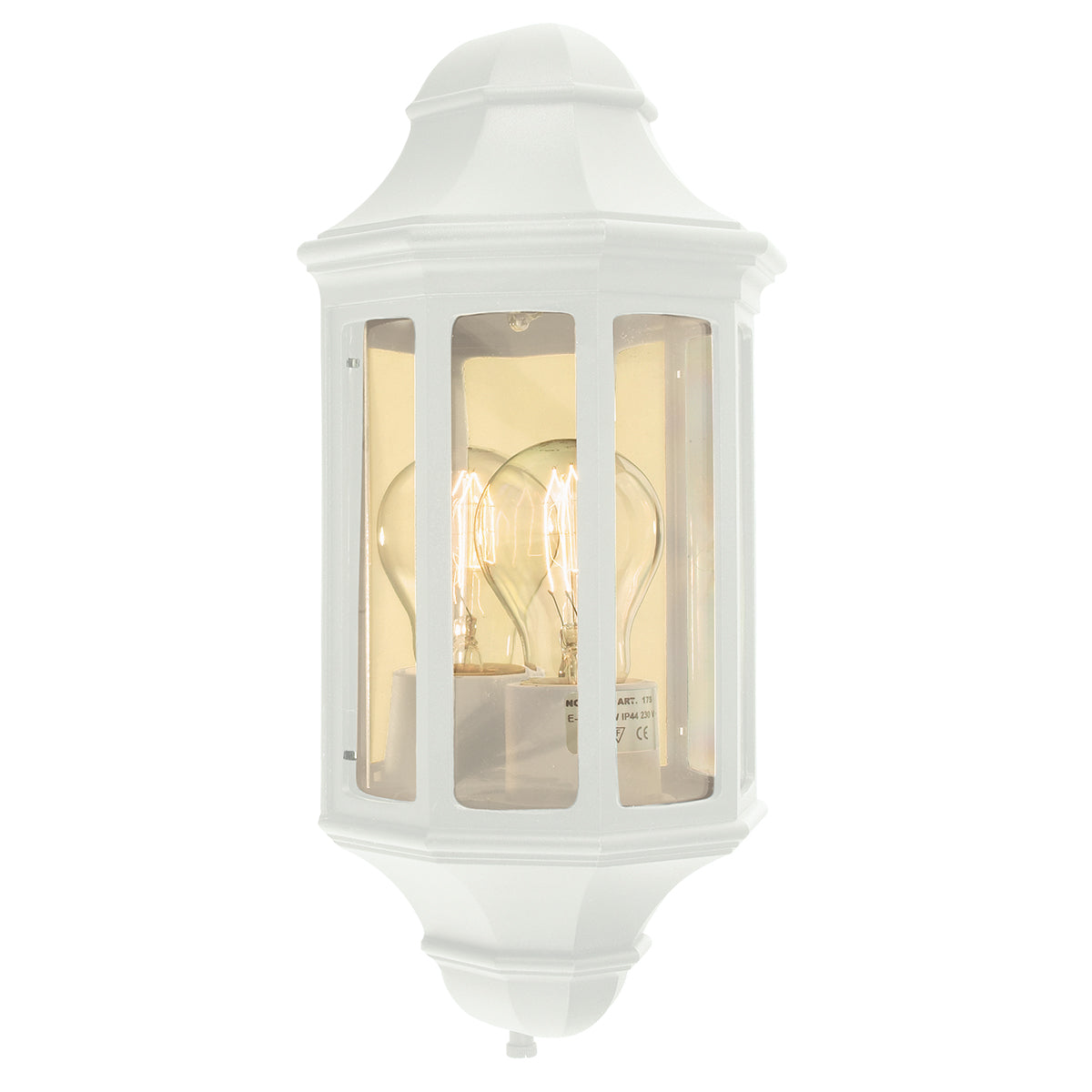Malaga Mini 1-Light White Wall Lantern