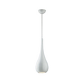 Maia 2 - Gloss White Metal Pendant