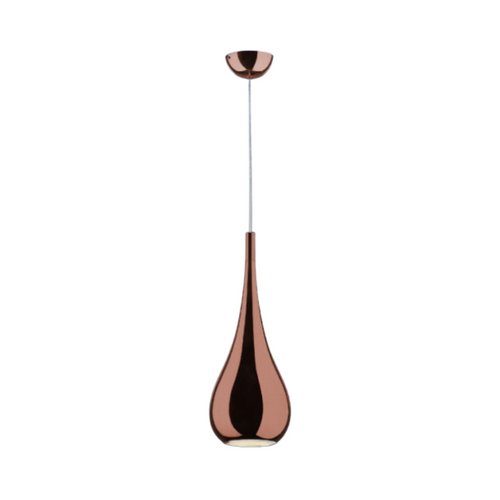 Copper pendant light with sleek modern design