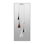 Maia 2 - 3 Light Helix of Metal Pendants