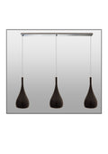 Maia 1 - 3 Light Bar Black of Metal Pendants