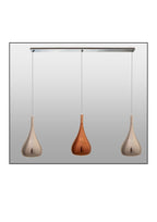 Maia 1 - 3 Light Bar Black of Metal Pendants