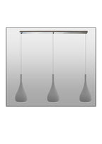 Maia 1 - 3 Light Bar Black of Metal Pendants
