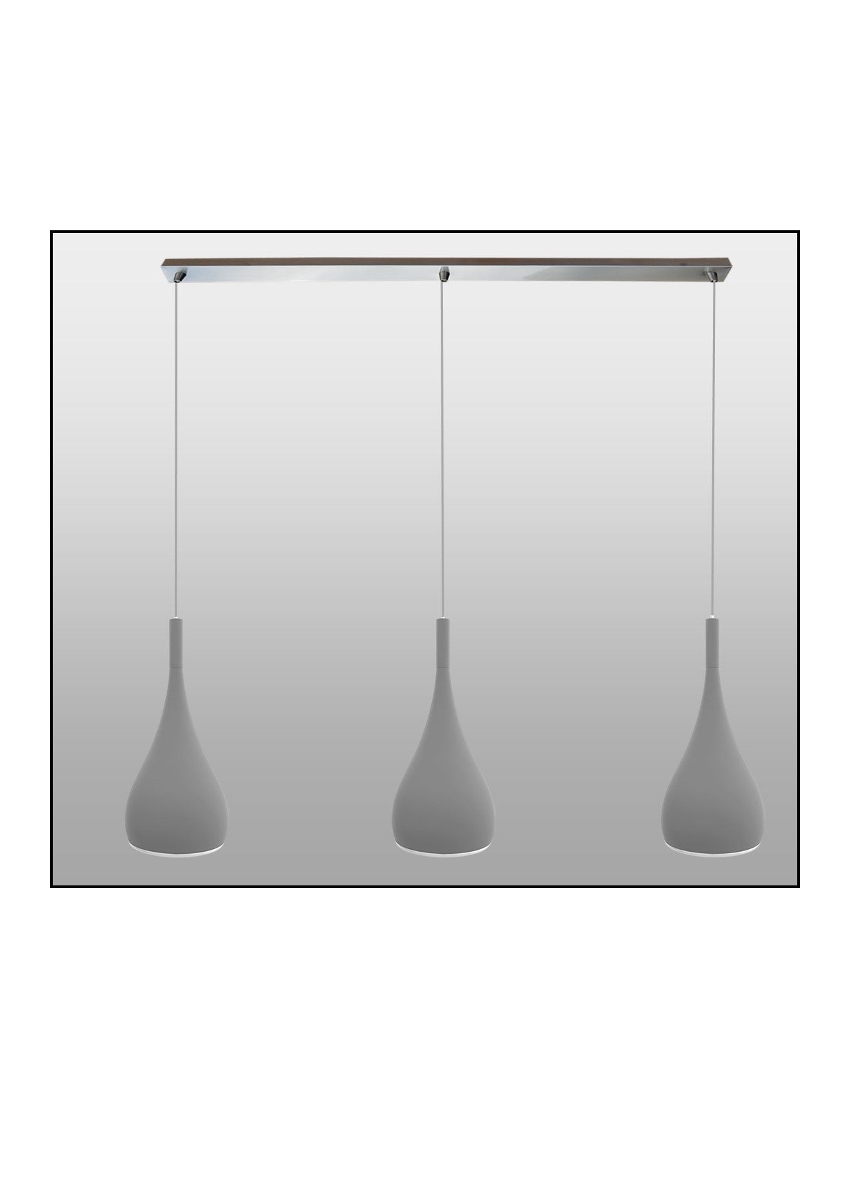 Maia 1 - 3 Light Bar Black of Metal Pendants