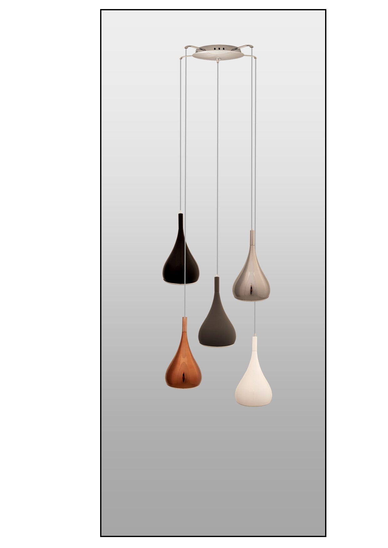 Maia 1 - 5 Light Helix of Metal Pendants