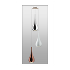 Maia 2 - 3 Light Helix of Metal Pendants