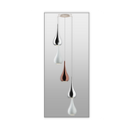 Maia 2 - 3 Light Helix of Metal Pendants