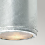 Mandal 1-Light Down Wall Light (Galvanized)