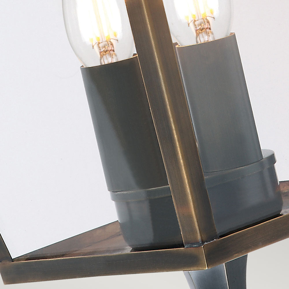 Mansion House 3 Light Wall Lantern - Brass