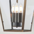 Mansion House 3 Light Chain Lantern - Brass