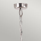 Mansion House 3 Light Chain Lantern - Polished Nickel