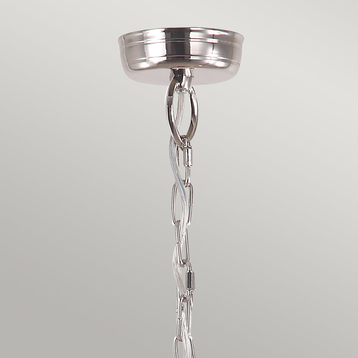 Mansion House 3 Light Chain Lantern - Polished Nickel