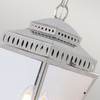 Mansion House 3 Light Chain Lantern - Polished Nickel