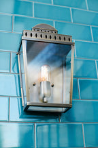 Mansion House 1 Light Wall Lantern - Polished Nickel