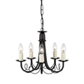 Minster 5-Light Black Chandelier