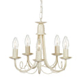 Minster 5-Light Ivory & Gold Chandelier