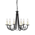 Minster 6-Light Black Chandelier