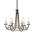 Minster 6-Light Black & Gold Chandelier