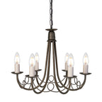 Minster 6-Light Black & Gold Chandelier