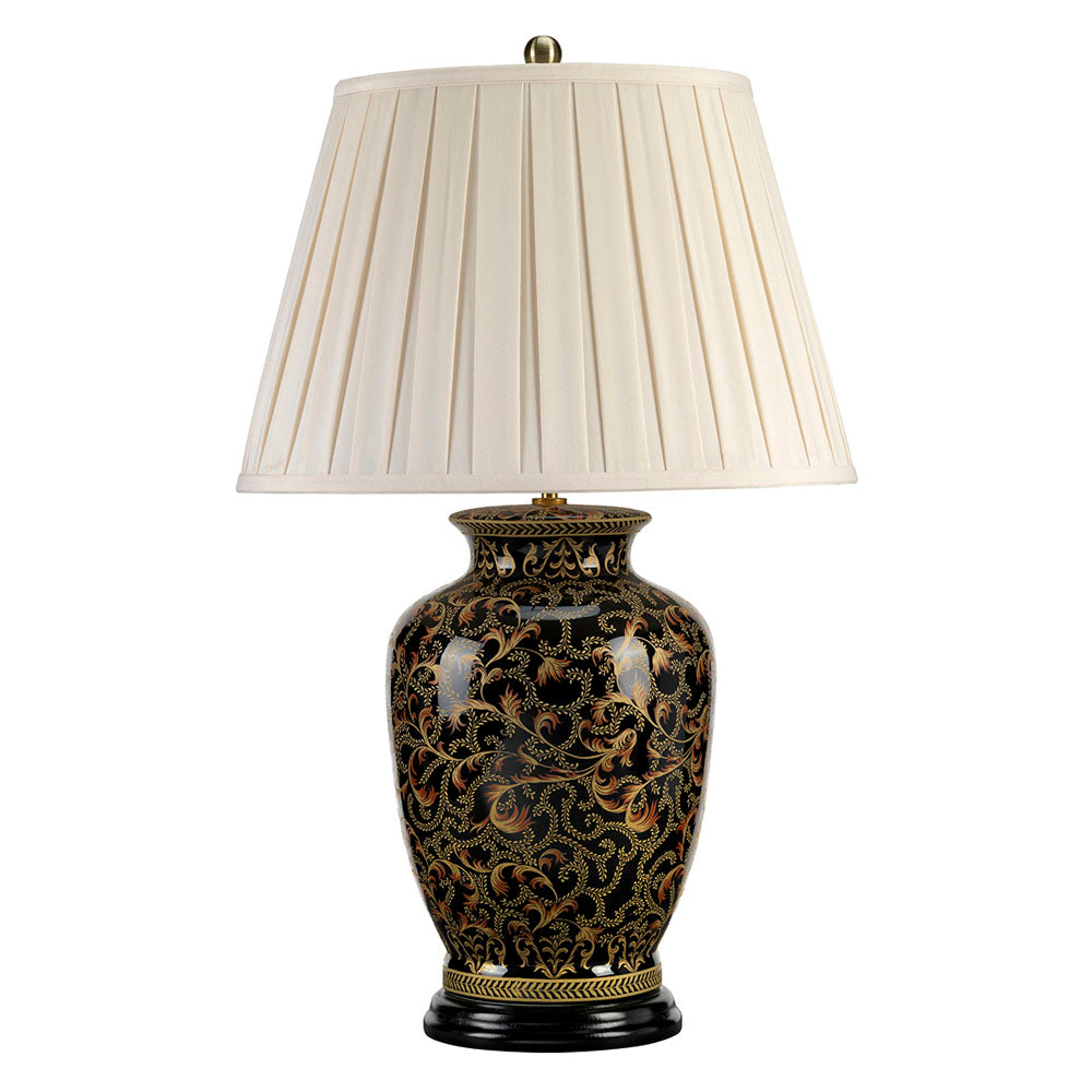 Morris 1-Light Large Black & Gold Table Lamp