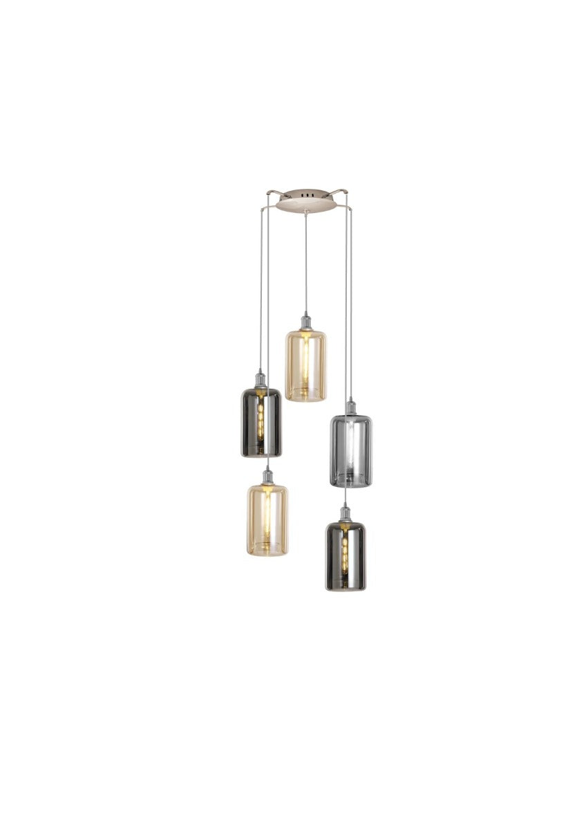 MUSKA RANDOM 5 light - Amber,Silver,Smoke