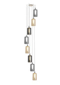 MUSKA Cluster 8 lightHELIX  - Amber,Silver,Smoke