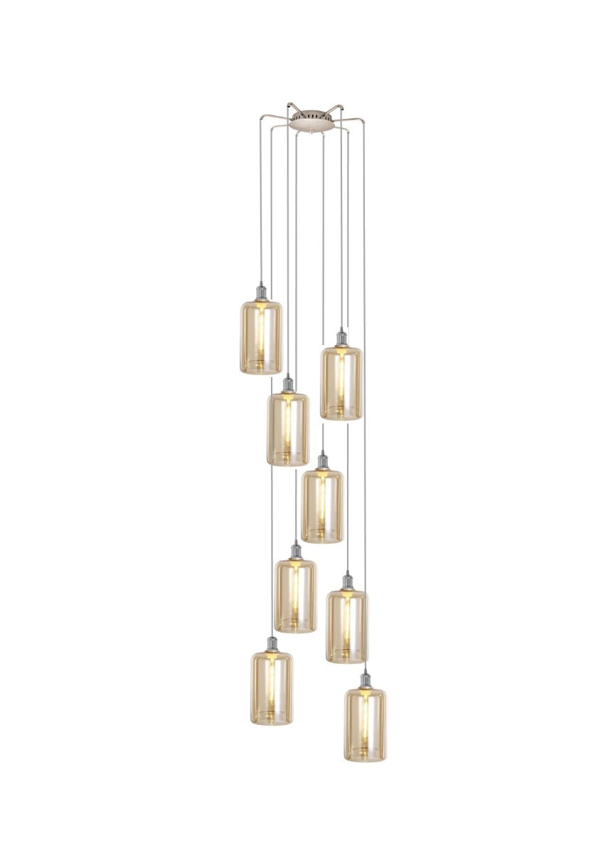 MUSKA Cluster 8 light RANDOM  - Amber