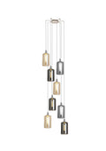MUSKA Cluster 8 light RANDOM - Amber,Silver,Smoke